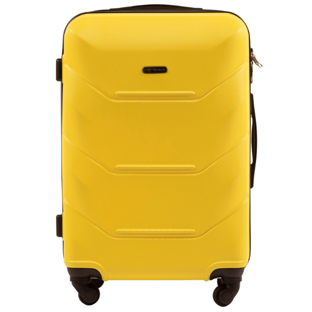 Міні дорожня пластикова валіза WINGS 147 XS 18", YELLOW | ЖОВТИЙ